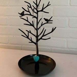 Turquoise stone heart pendant necklace